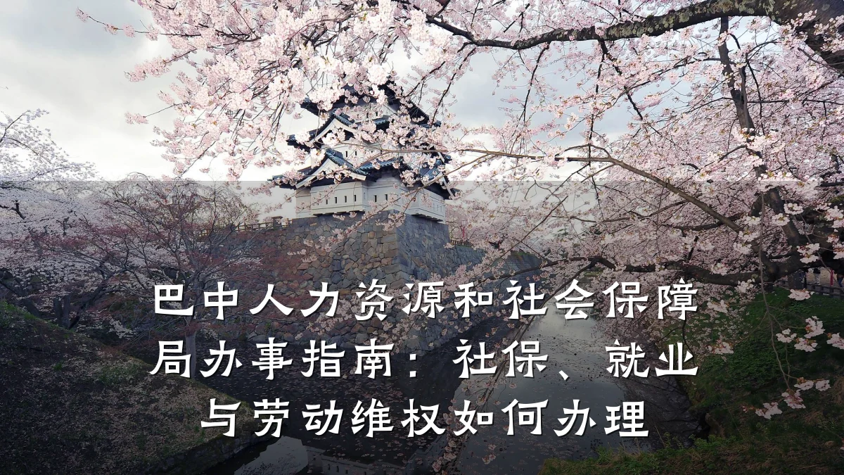 巴中人力资源和社会保障局办事指南：社保、就业与劳动维权如何办理