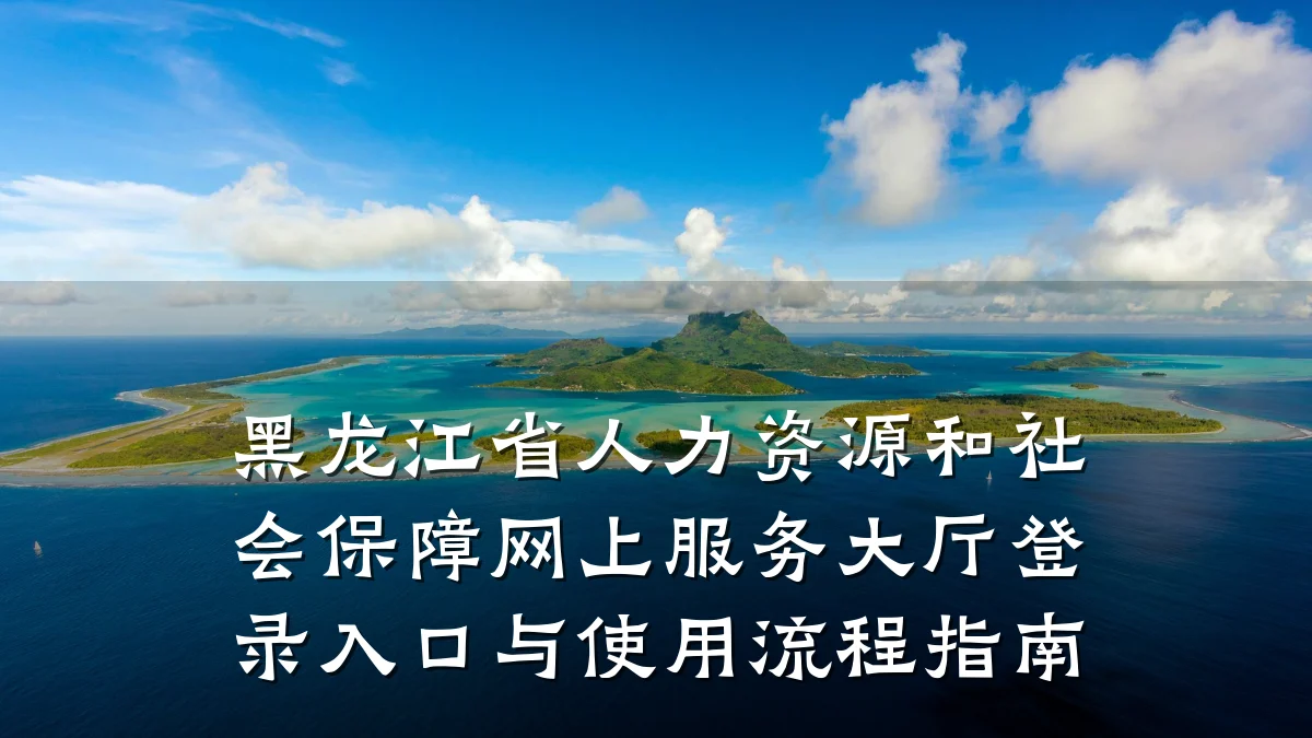 黑龙江省人力资源和社会保障网上服务大厅登录入口与使用流程指南