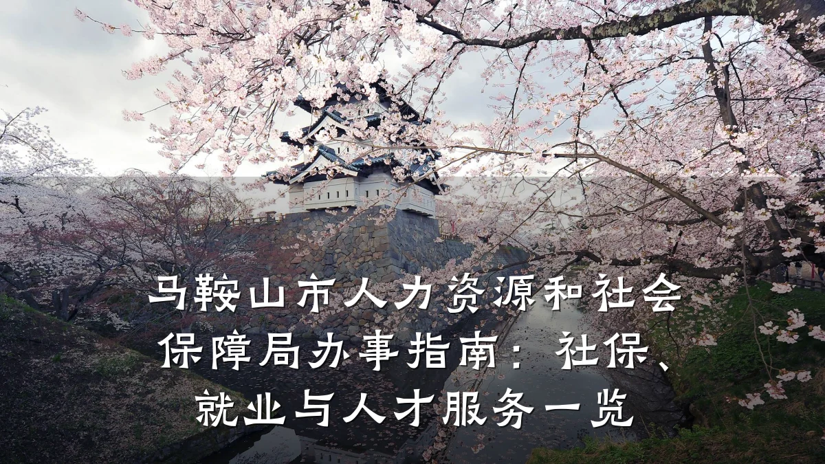 马鞍山市人力资源和社会保障局办事指南：社保、就业与人才服务一览