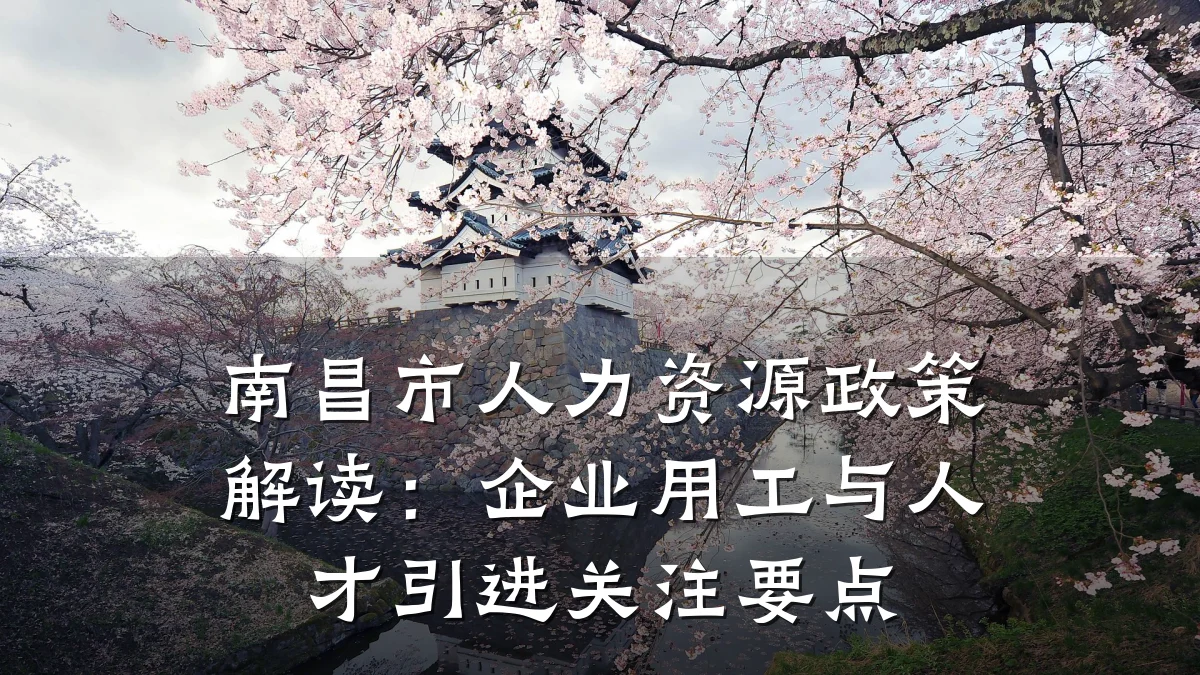 南昌市人力资源政策解读:企业用工与人才引进关注要点