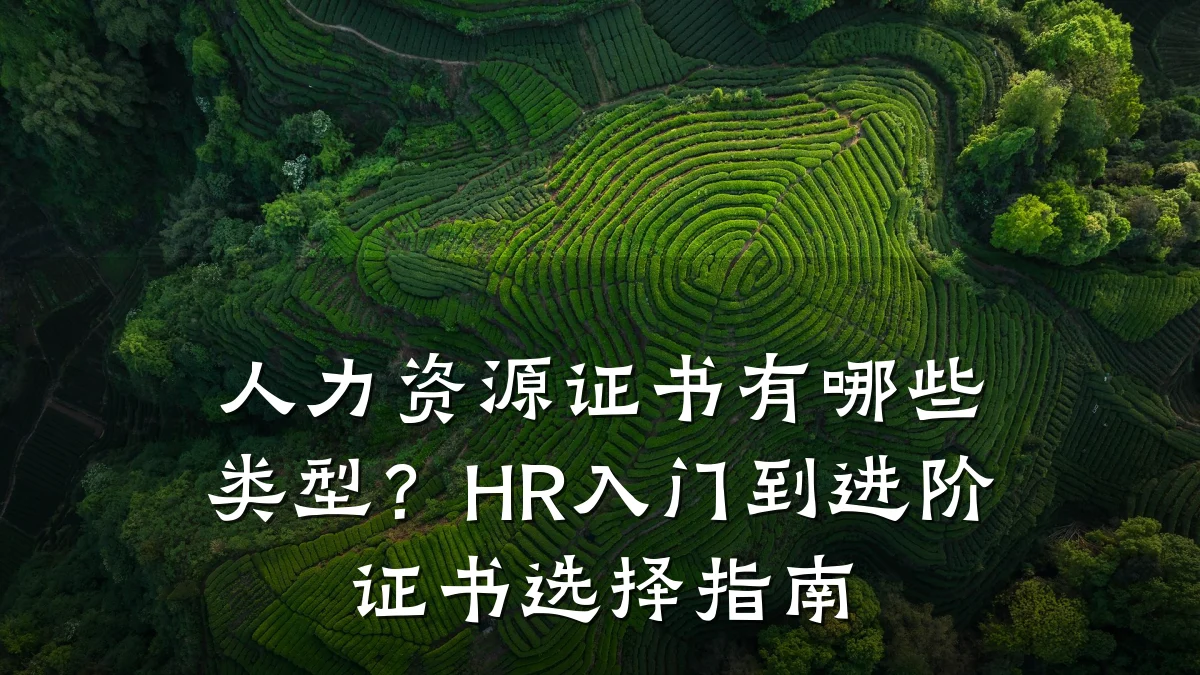 人力资源证书有哪些类型？HR入门到进阶证书选择指南