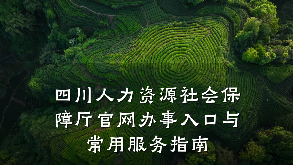 四川人力资源社会保障厅官网办事入口与常用服务指南