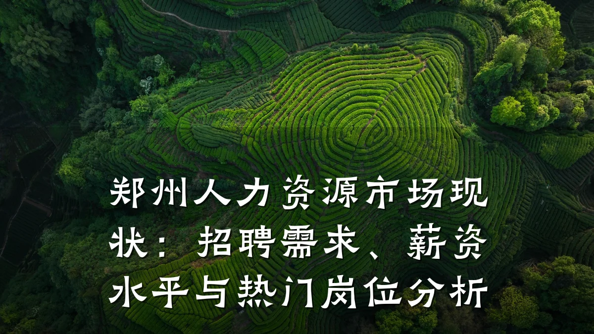 郑州人力资源市场现状：招聘需求、薪资水平与热门岗位分析