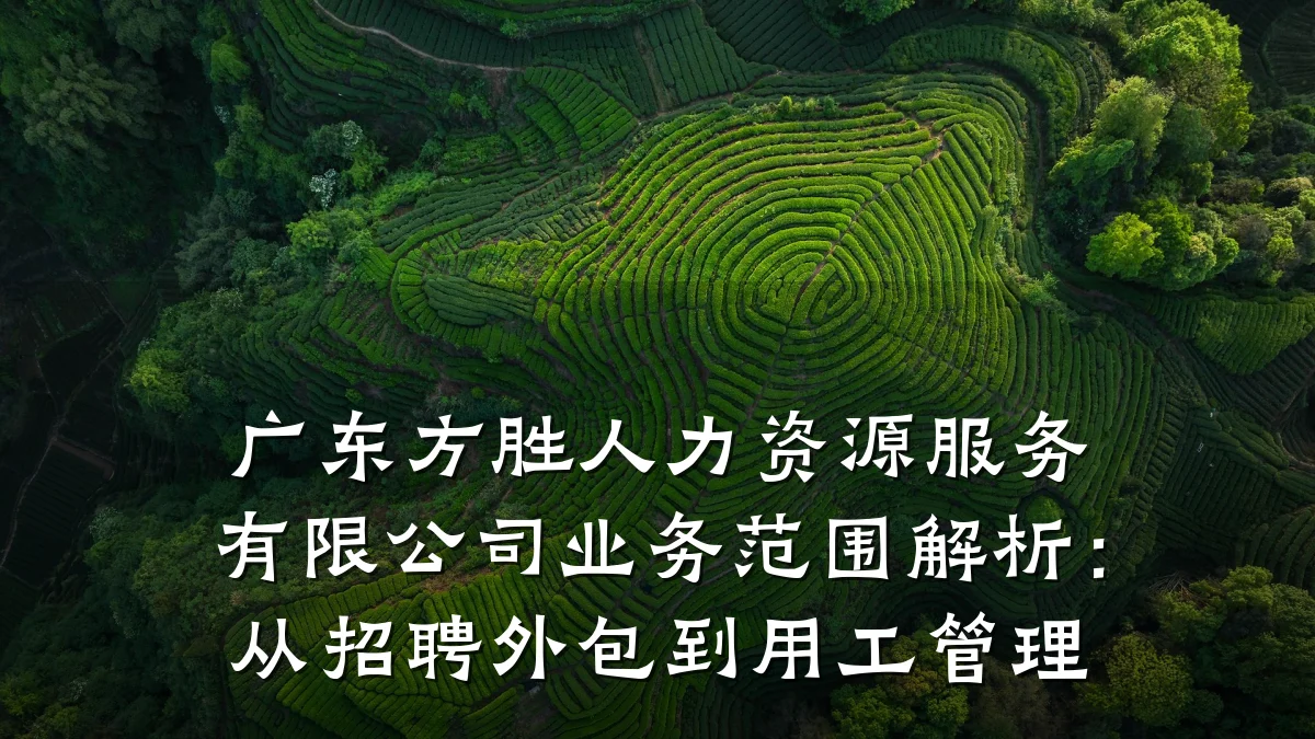 广东方胜人力资源服务有限公司业务范围解析:从招聘外包到用工管理