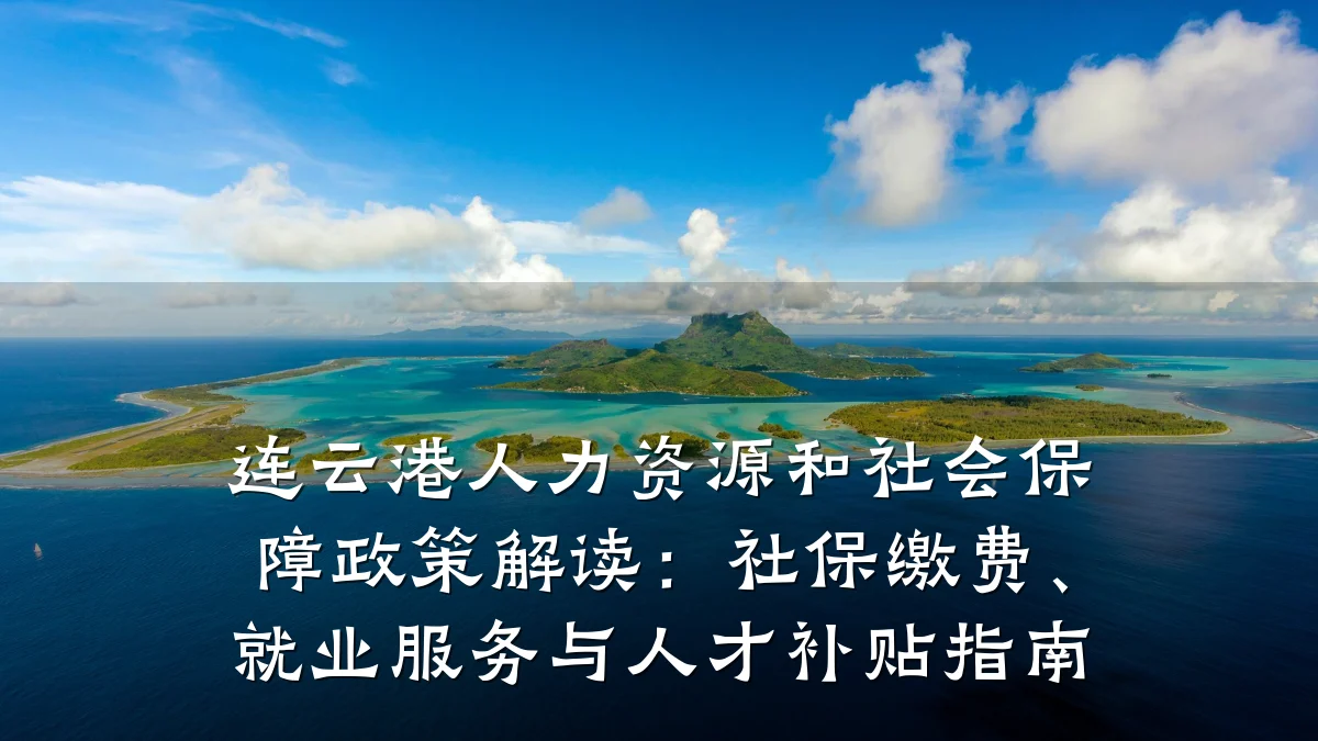 连云港人力资源和社会保障政策解读:社保缴费、就业服务与人才补贴指南