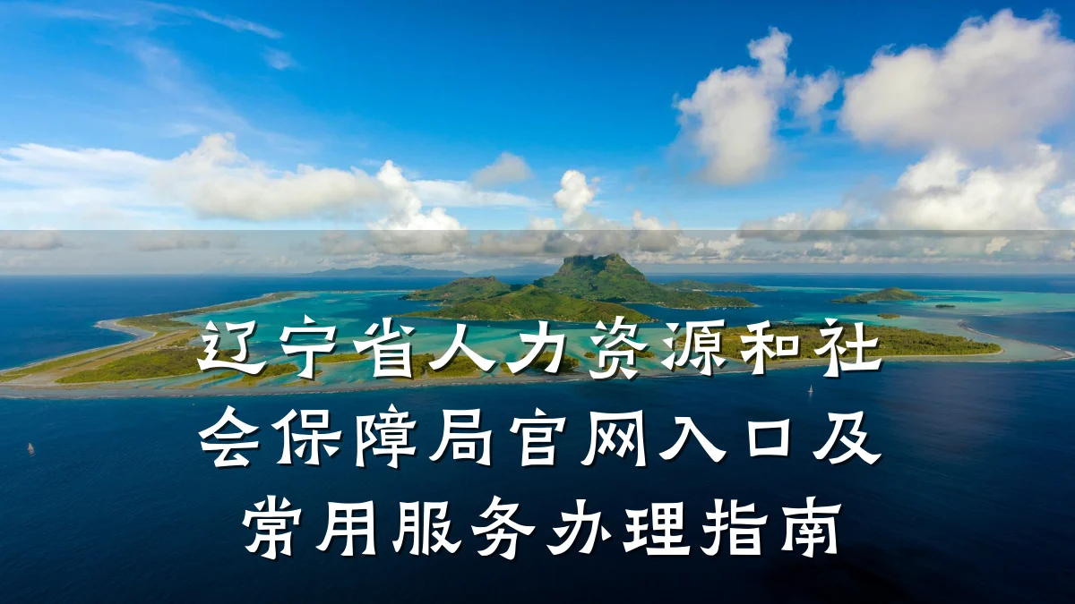 辽宁省人力资源和社会保障局官网入口及常用服务办理指南