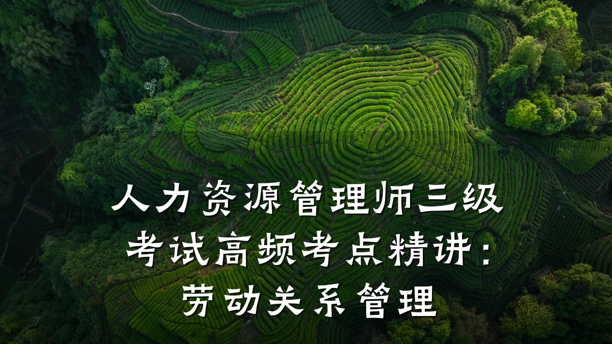 人力资源管理师三级考试高频考点精讲:劳动关系管理