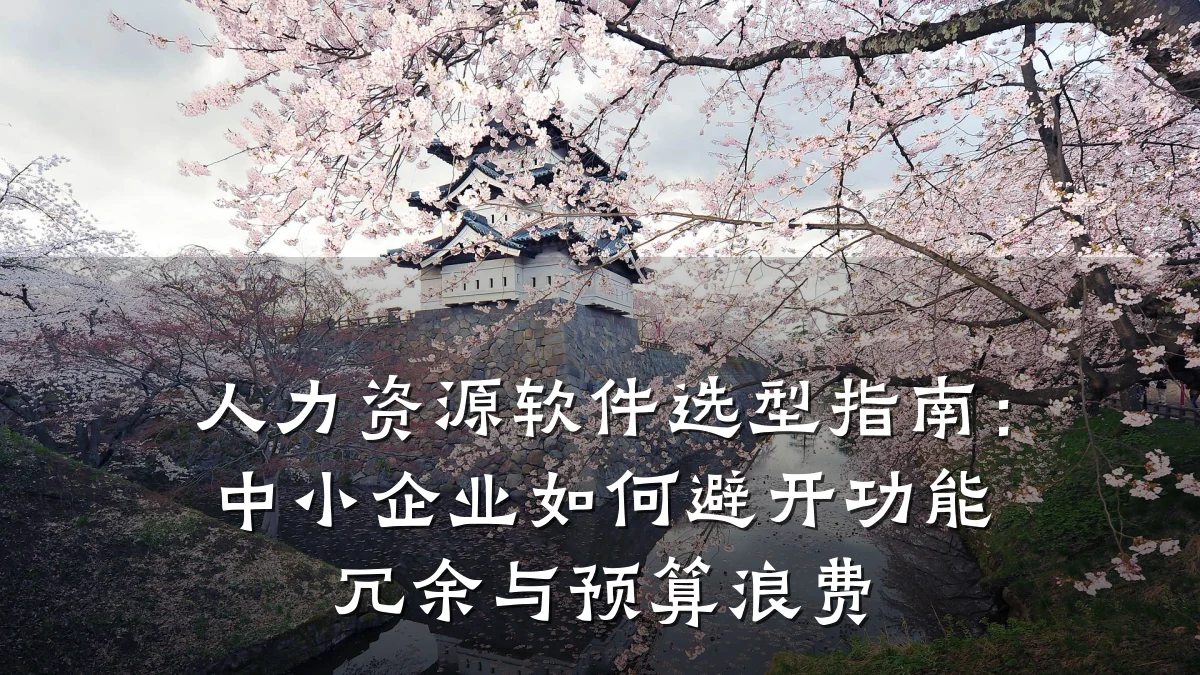 人力资源软件选型指南：中小企业如何避开功能冗余与预算浪费