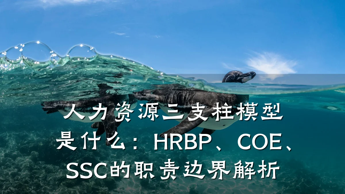 人力资源三支柱模型是什么:HRBP、COE、SSC的职责边界解析
