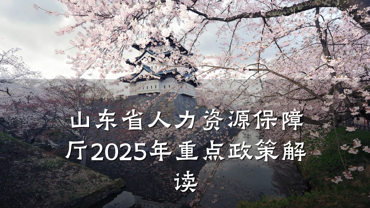 山东省人力资源保障厅2025年重点政策解读