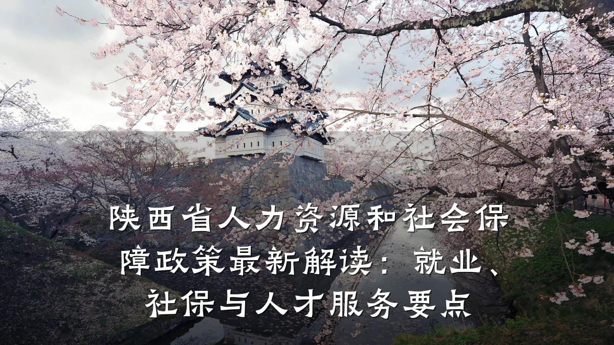陕西省人力资源和社会保障政策最新解读:就业、社保与人才服务要点