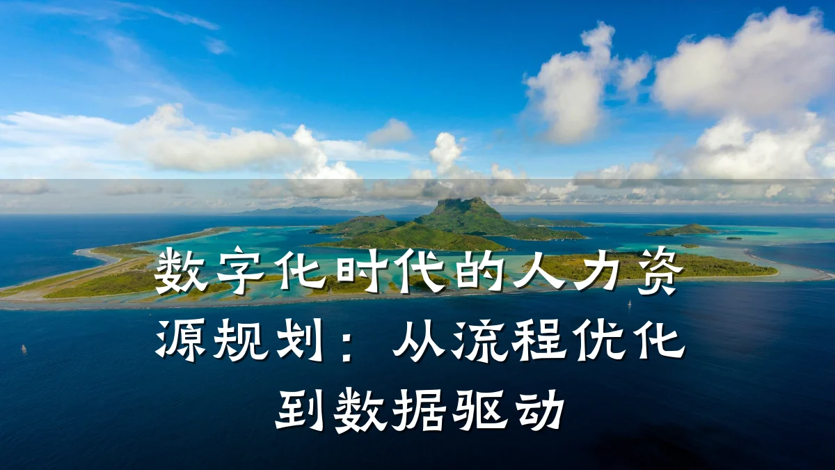 数字化时代的人力资源规划：从流程优化到数据驱动