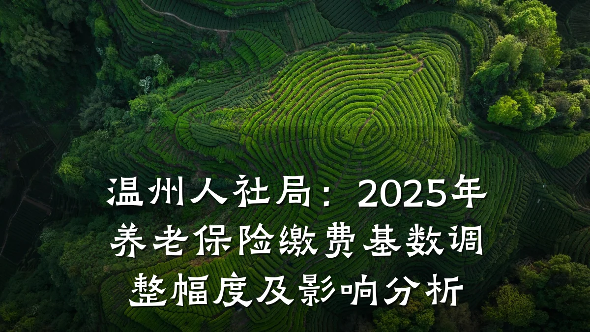 温州人社局：2025年养老保险缴费基数调整幅度及影响分析