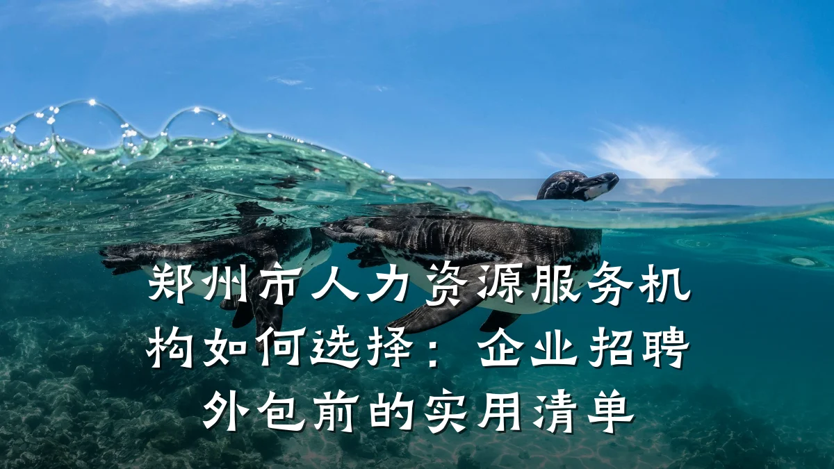 郑州市人力资源服务机构如何选择：企业招聘外包前的实用清单