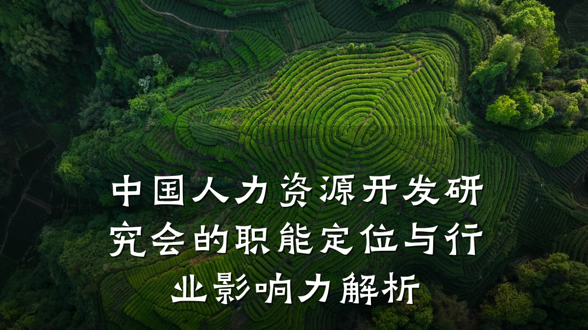 中国人力资源开发研究会的职能定位与行业影响力解析