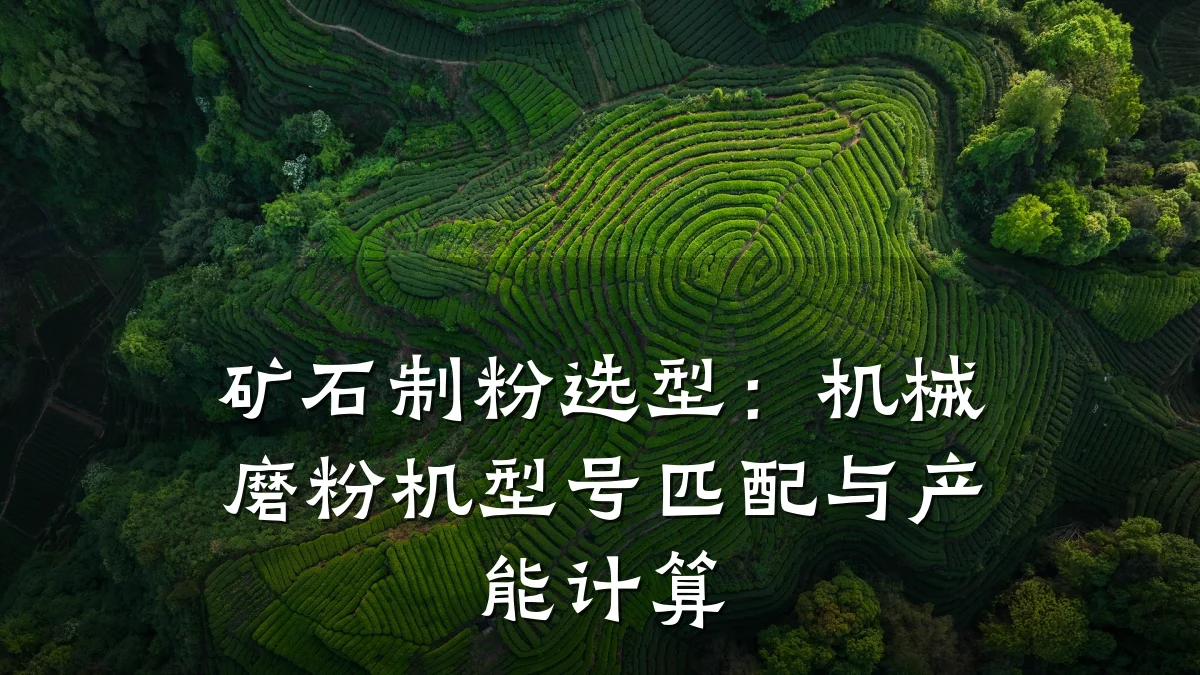 矿石制粉选型：机械磨粉机型号匹配与产能计算