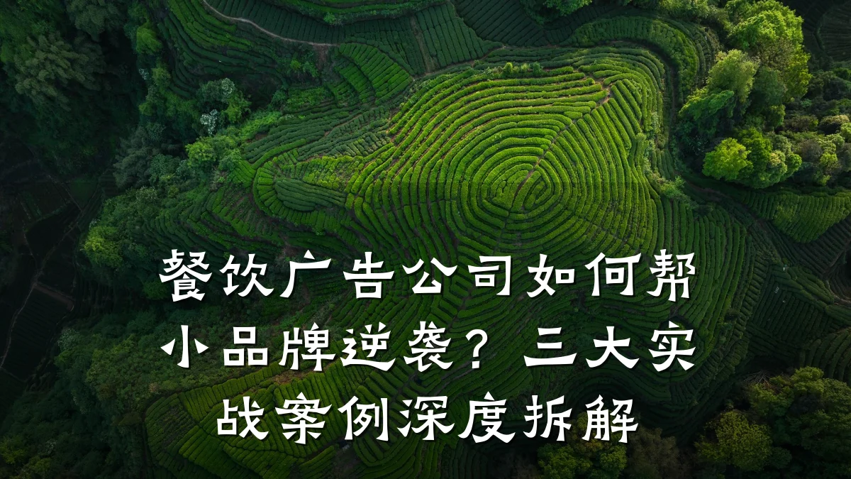 餐饮广告公司如何帮小品牌逆袭？三大实战案例深度拆解