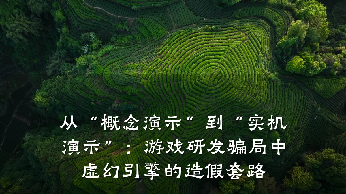 从“概念演示”到“实机演示”:游戏研发骗局中虚幻引擎的造假套路