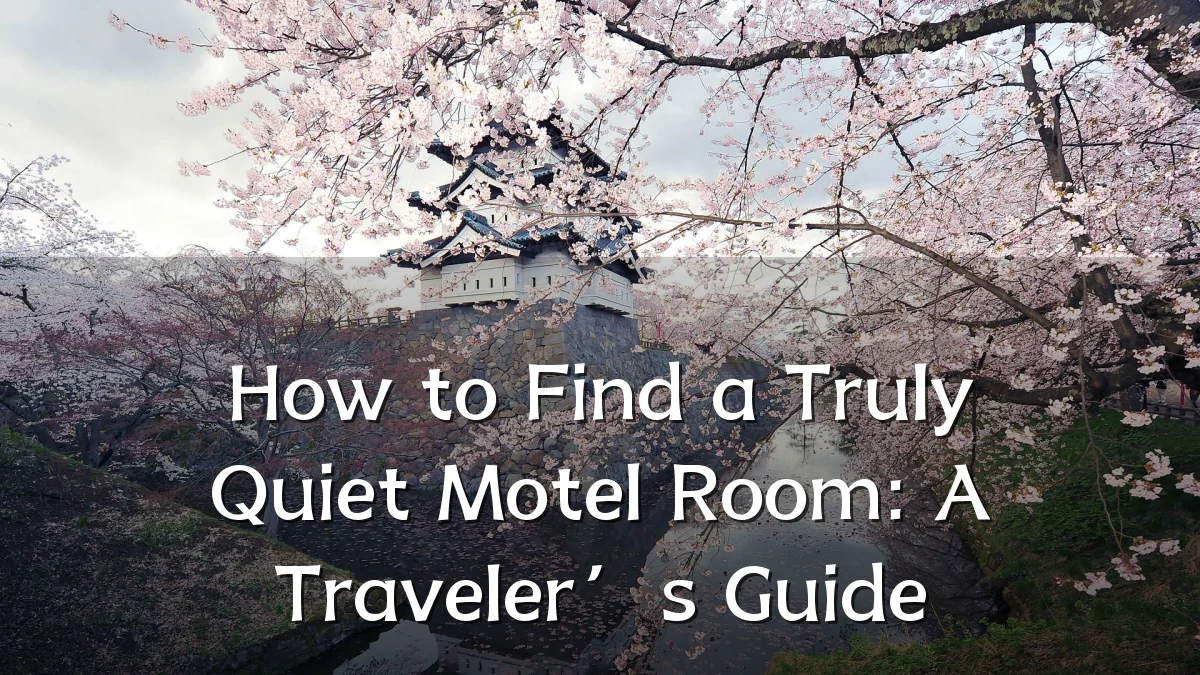 How to Find a Truly Quiet Motel Room: A Traveler’s Guide
