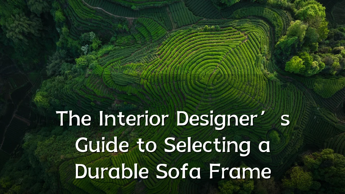 The Interior Designer’s Guide to Selecting a Durable Sofa Frame