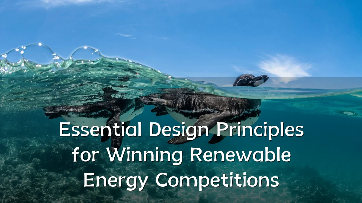 Essential Design Principles for Winning Renewable Energy Competitions
