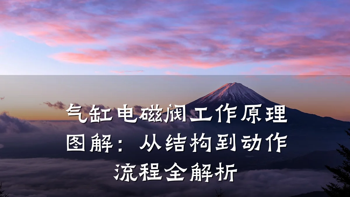气缸电磁阀工作原理图解:从结构到动作流程全解析