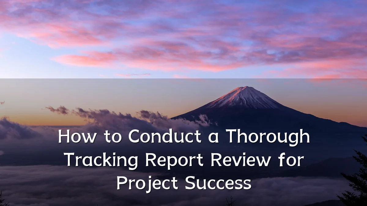 How to Conduct a Thorough Tracking Report Review for Project Success