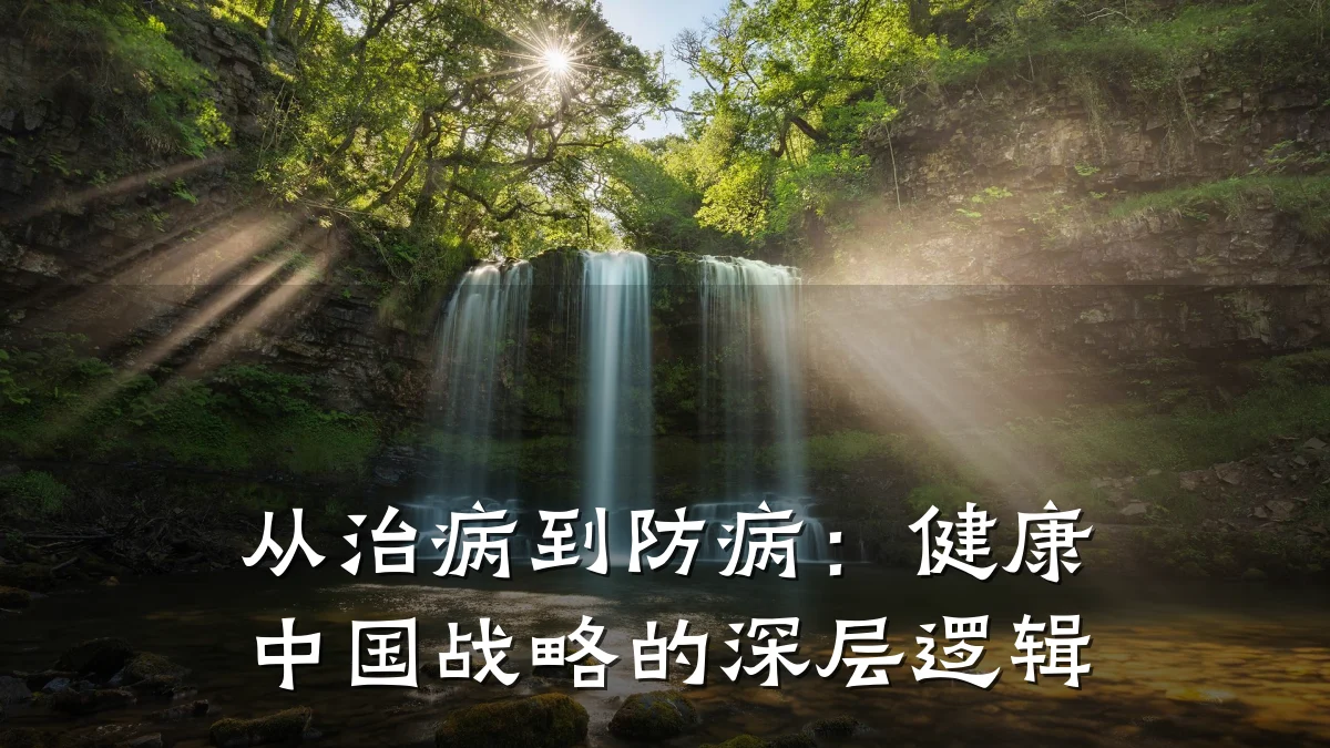 从治病到防病:健康中国战略的深层逻辑