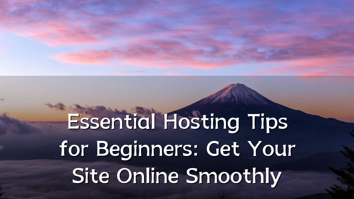 Essential Hosting Tips for Beginners: Get Your Site Online Smoothly