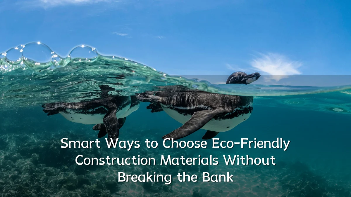 Smart Ways to Choose Eco-Friendly Construction Materials Without Breaking the Bank
