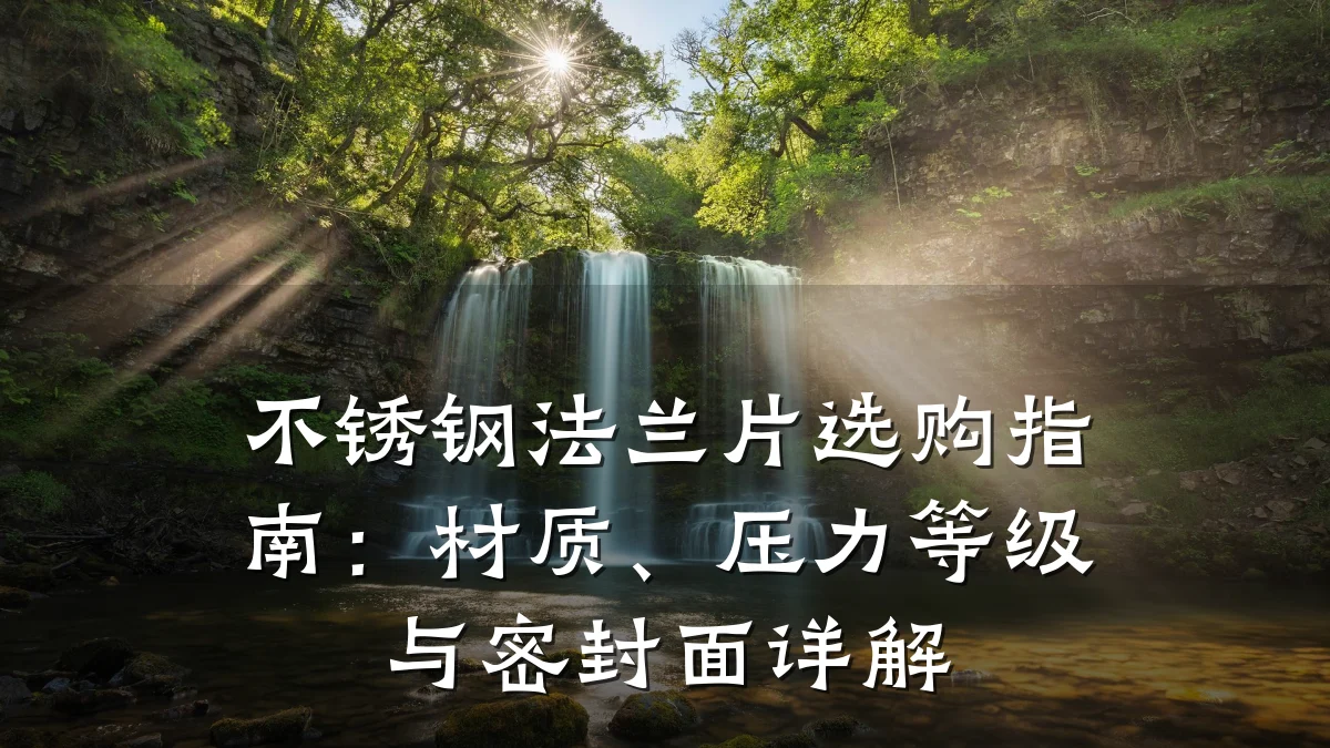 不锈钢法兰片选购指南：材质、压力等级与密封面详解