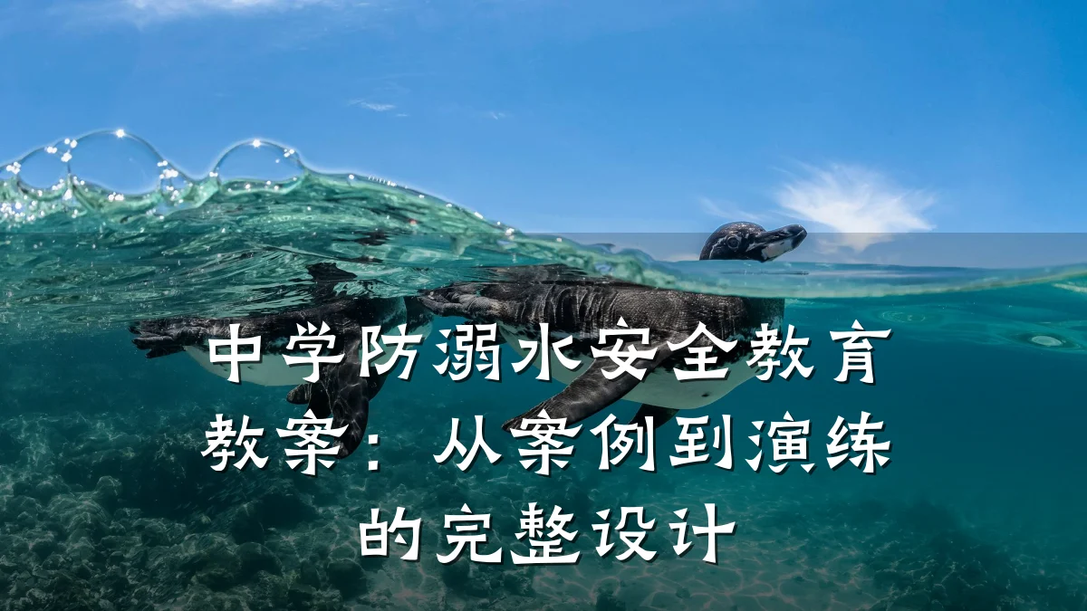 中学防溺水安全教育教案:从案例到演练的完整设计