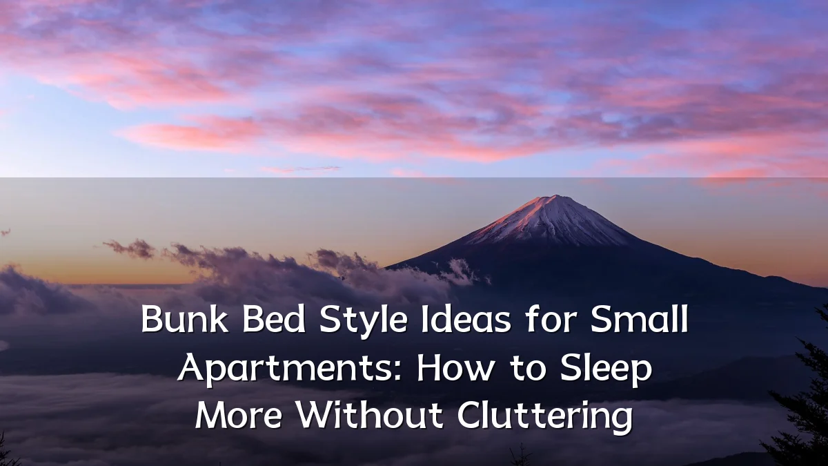 Bunk Bed Style Ideas for Small Apartments: How to Sleep More Without Cluttering