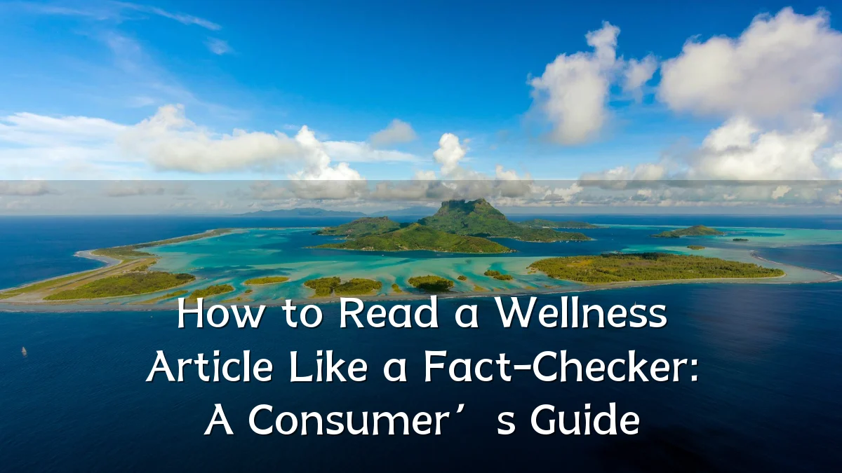 How to Read a Wellness Article Like a Fact-Checker: A Consumer’s Guide
