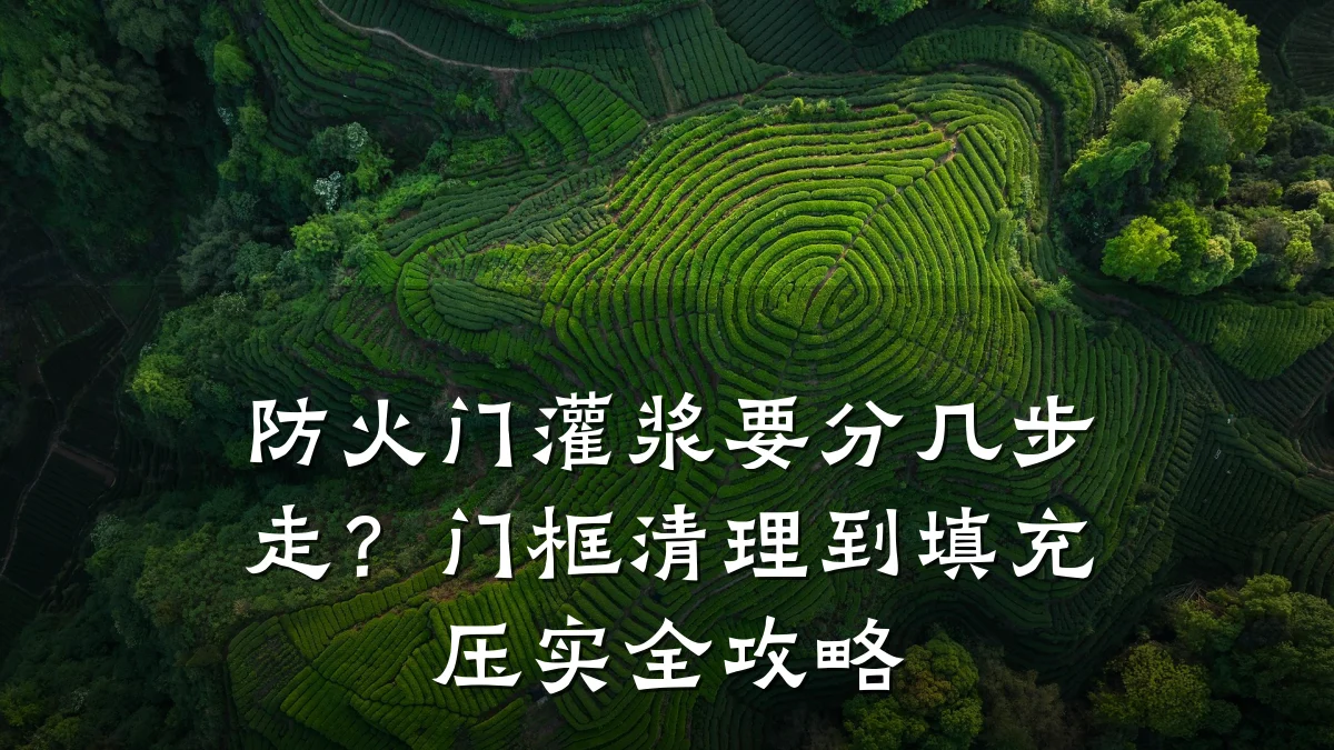防火门灌浆要分几步走？门框清理到填充压实全攻略